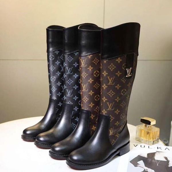 

2020 new retro women boots zipper knee high boots round toe platform winter ladies shoes plus size 42 bottes femmes chaussures de femme hot, Black