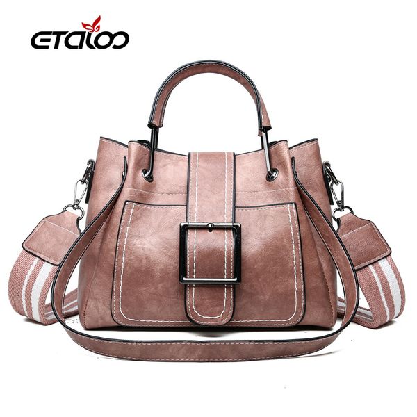 

2020 new women shoulder bag luxury soft pu leather large bag female messenger bags big for ladies handbag brand retro bucket