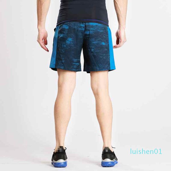 

2019 new mens sports shorts outdoor running quick-dry beach basketball shorts male gym trainning flexible blue size s-xl l01, White;black
