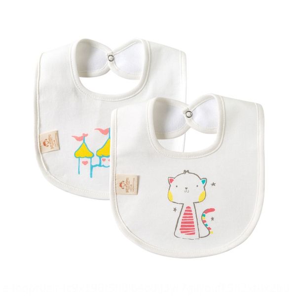 

baby pure cotton waterproof saliva towel newborn saliva towel bib baby printing anti-spitting milk cotton bib rice pocket