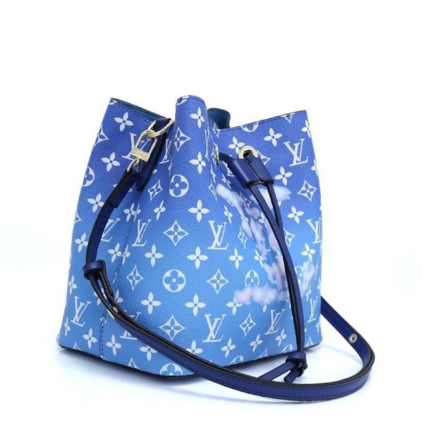 

luxury designer women bags leather bucket bag drawstring shoulder bag simple style womens crossbody bags sac bandouli Ã¨re