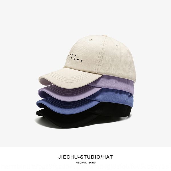 

3uxoj hat women' summer korean style all-match letter embroidered baseball embroidery curved eaves ins baseball cap men' casual, Blue;gray