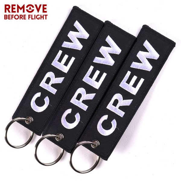 

3 pcs/lot black crew keychain for motorcycle promotion gifts keychains llaveros luggage tag embroidery crew key chains, Silver