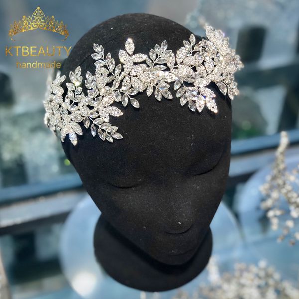 

новый rhinestone кристалл tiara longer размер серебристый / gold оголовье royal люкс свадебные туалетный корона аксессуар женщин ювелирные и, White;golden
