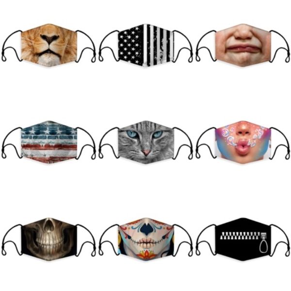 

anti-dust cotton mouth face mask man woman cycling wearing black fashion 383