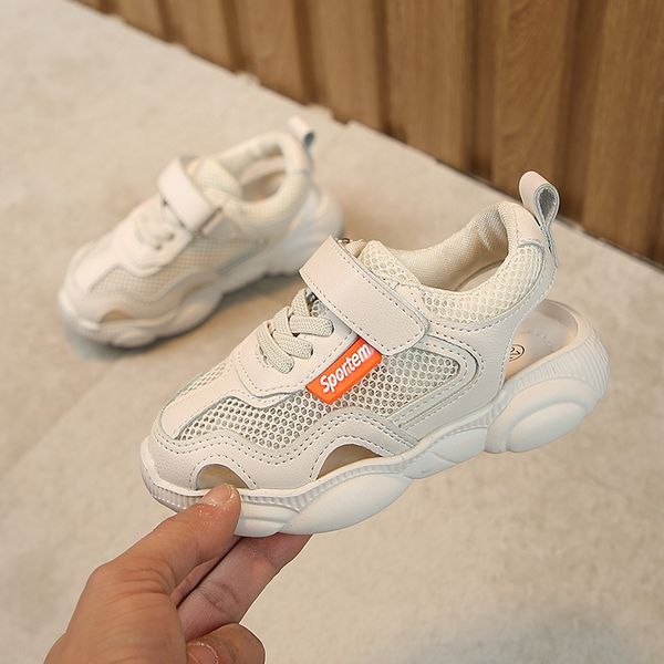 

2019 new children's casual fashion fashion bag magic sandals baotou web red bear shoes magic sticker children's sandals, Black;red