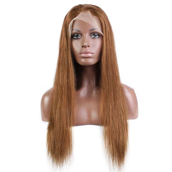 

1 2 3 4 5 closure wig human hair wigs straight 30 colored human hair wigs, Black