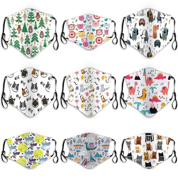

2 in 1 face mask with eye shield dustproof washable cotton valve mask cycling reusable face mask protective face shield zza2369#418