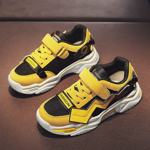 

combination new 2020 summer tide sneakers, and children children's breathable mesh children's father's shoes shoe casual spor, Black