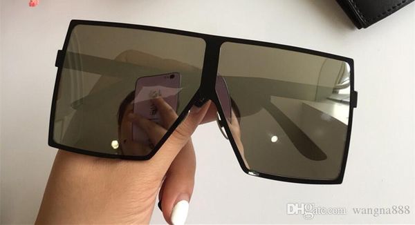 

182 sunglasses luxury fashion women brand deisnger popular full frame uv400 lens summer style big square frame come with case, White;black