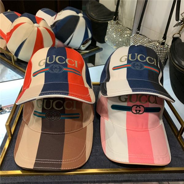 

2020summernew mens womens baseball capfashion print baseball caps for men women hip hop adjustable snapback sun hat with box, Blue;gray
