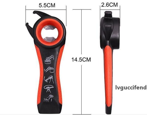 

express to your doorstfive-in-one bottle opener multi-function bottle opener rubber edging bottle opener creative design kitchen gadget