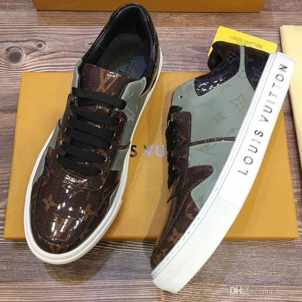 

mens platforms fashion casual sport shoes genuine leather breathable personality printed stripes sport shoes size 38-45 0029, Black