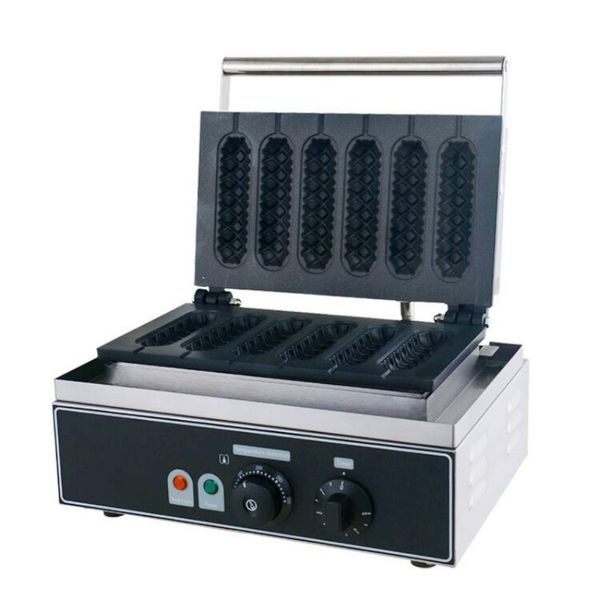 Comercial 6 grades crispy hot gogador de comida de processamento de alimentos waffle maker Muffin Muffin Making Machine