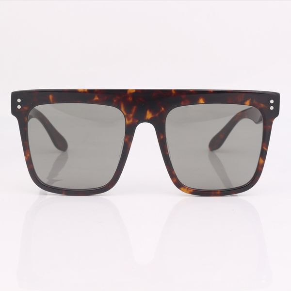 

tortoiseshell effect sunglasses fashion square flat oversized women eye wear classic style, White;black