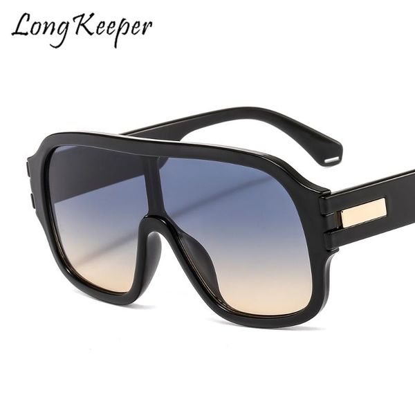 

2020 big frame sunglasses shades for women oversized fashion men sun glassesuv400 gafas de sol, White;black