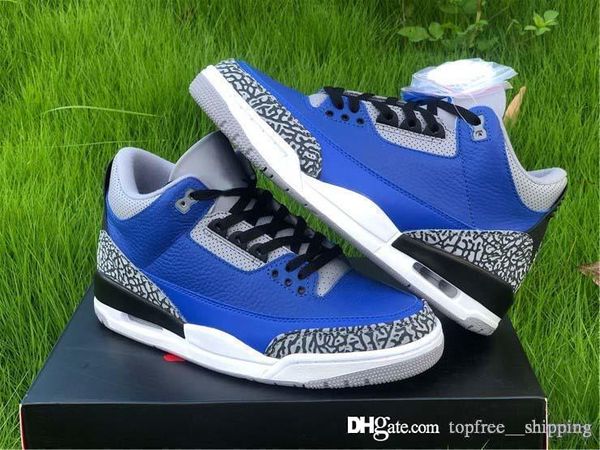 

2020 air authentic 3 varsity royal man basketball shoes blue cement grey ct8532-400 3s men retro sports sneakers with box