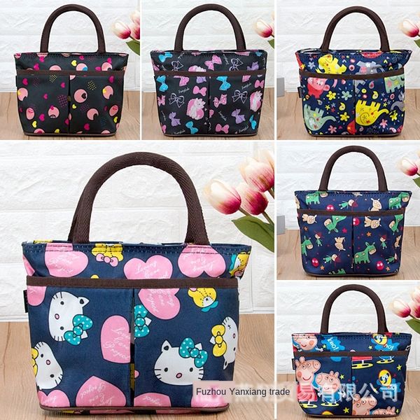 

hongxin portable cosmetic oxford cloth cosmetic oxford cloth waterproof net red women's bag mommy bag handbag