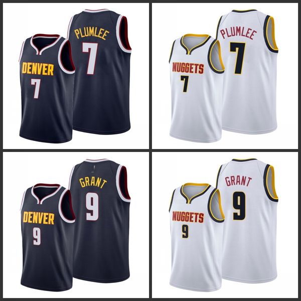 

denver nuggets mason plumlee jerami grant men 2019-20 city jersey, Black