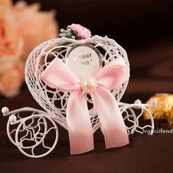 

6pcs/set love carriage wedding favors party gift candy chocolate boxes decor top