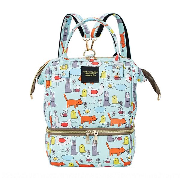 

mummy korean printing multi-functional large-capacity mother and baby diaper waterproof diaper bag outing breast bag