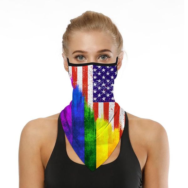 

lightweight outdoor sports printed bandana scarf face neck gaiter headband riding fishing cycling hiking, Black