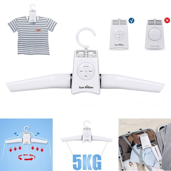 

portable electric folding clothes hanger dryer drying rack travel laundry rack