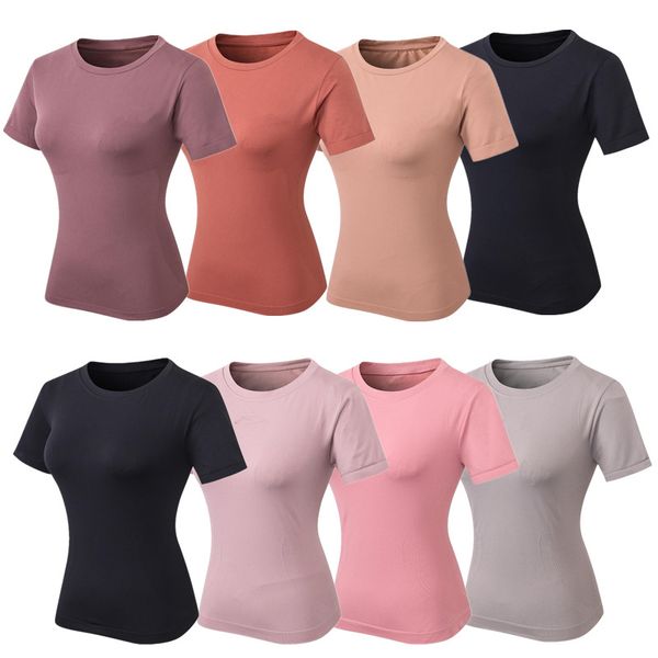 

quick dry stretch patchwork slim fit yoga women sport t shirt gym jerseys fitness shirt trainer running t-shirts sports top, White;red