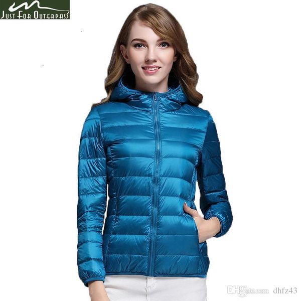 

2019 new casual 90% ultra light white duck down jacket women autumn winter warm coat lady plus size jackets female hooded parkamx190924, Black