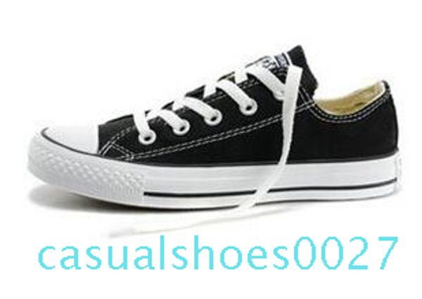 

brand new canvas mens women sneaker skateboard designer sports shoes women sneakers young hiphop student casual trainers c27, Black