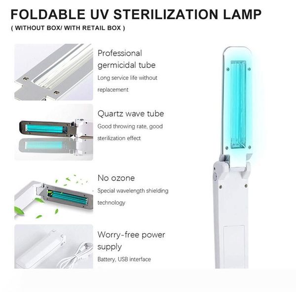 

usb portable uvc sterilization stick disinfection rod personal care traveling sterilizer uv sanitizer light cold cathode uv lamp