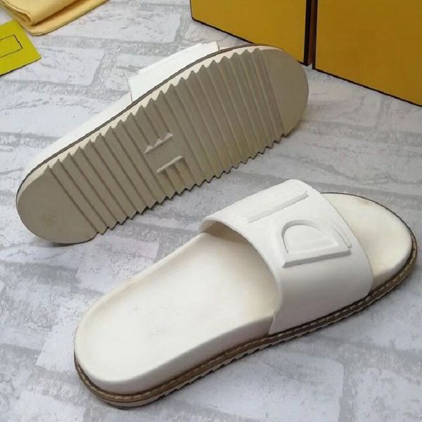 

fashion men women sandals summer flats real leather platform rsandals flats shoes ladies beach shoes slipper slides sh08 fen4, Black