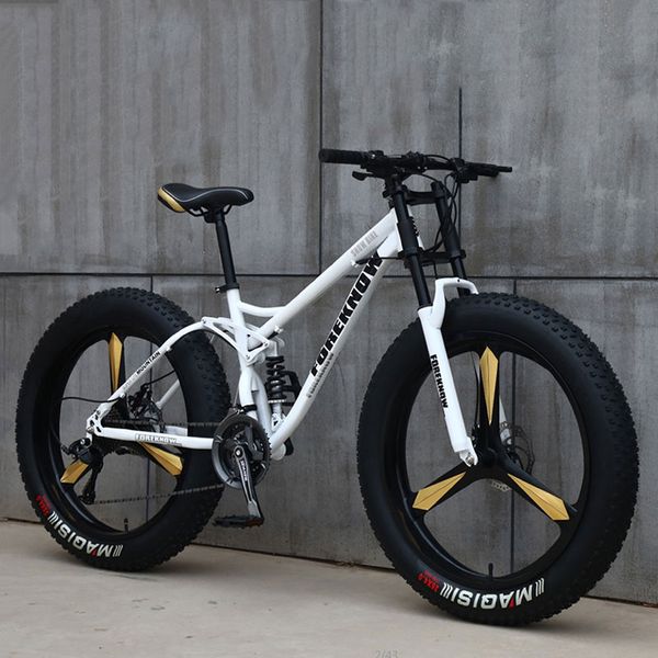 

fat bicycle 26 inches 21/24/27 speed off road beach mountain bike super wide tires men and women cycling students