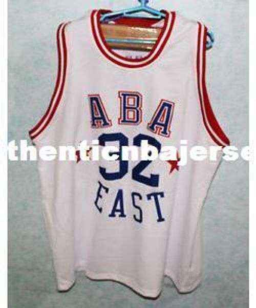 

дешевые # 32 julius erving aba east basketball джерси белого ретро отсылки прошитого сшил на заказ любого количество и трикотажные изделия н, Gray
