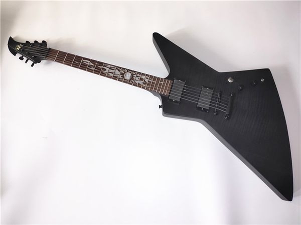 

new custom shaped electric guitar enclosed pick up flame solar finger plate inserts can be customized and modified