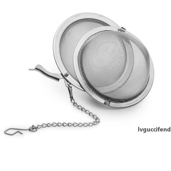 

dhl fedex price 200pcs/lot stainless steel tea pot infuser sphere mesh strainer ball 5.5cm lx1508