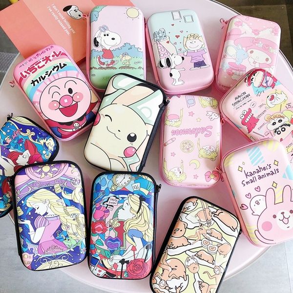 

bzesx cartoon coin purse mobile power creative zipper coin keychain headset storage box new storage box wallet earphone wallet all-inclusive, White