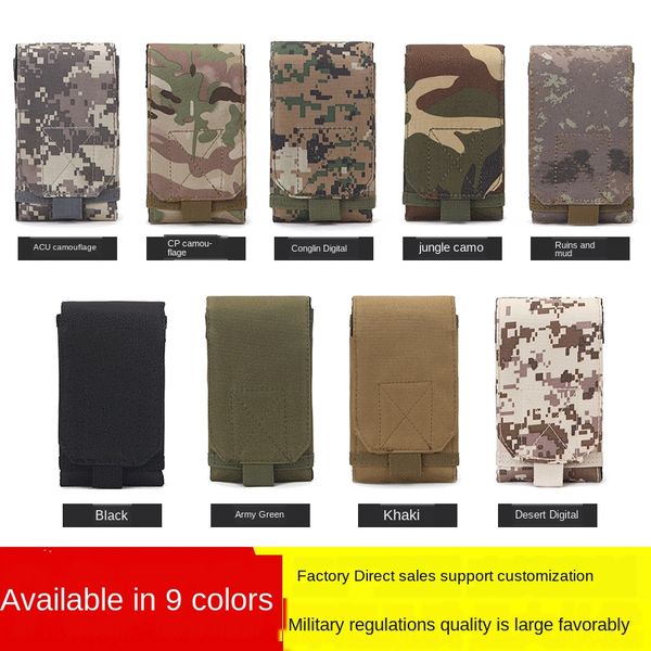 

4tnq8 multi-functional men's outdoor camouflage mobile accessories phone accessories mobile phone convenient hanging bag sports tactics