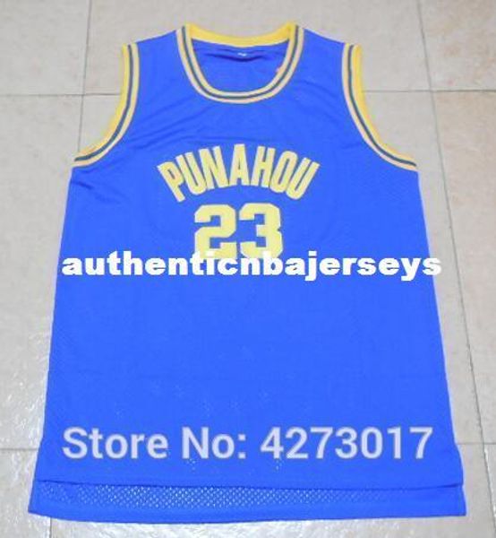 

barack obama 23 punahou high embroidery stitched movie basketball jersey commemorative edition size s-xxxl, Gray