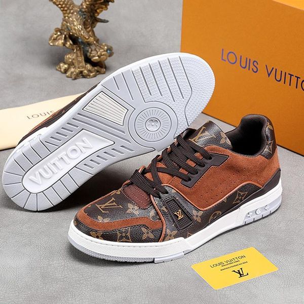 

trainer sneaker men 's shoes fashion classic vintage sneakers scarpe da uomo soft lightweight luxury lace -up men shoes s, Black