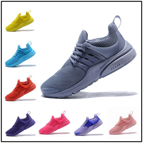 

wholesale presto br qs breathe yellow triple white red blue men women running shoes presto react ultra jogging trainers sport sneakers 01, Black
