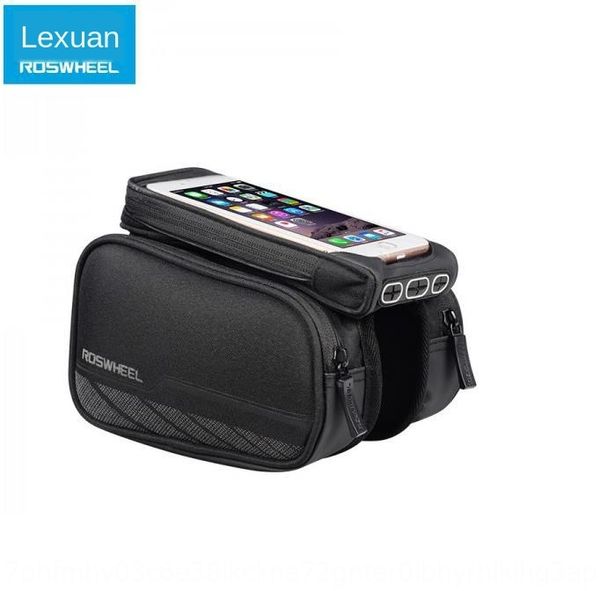 

roswheel double side mountain bike saddle 12813gps tube touch screen mobile phone front beam bicycle saddle bag bicycle bag