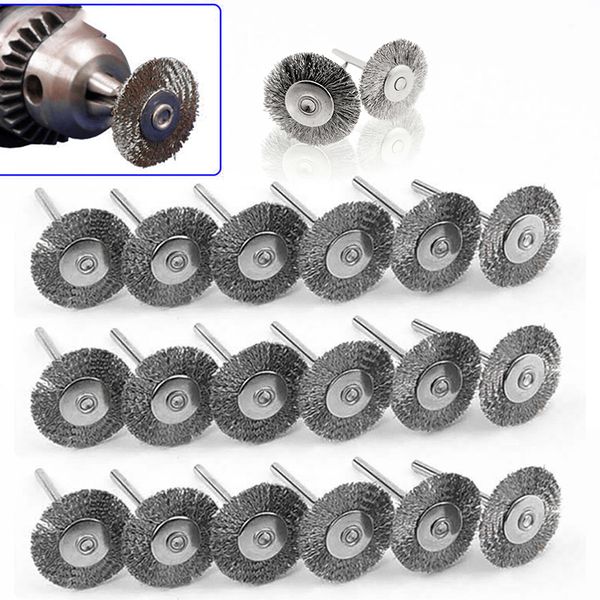 

20pcs stainless steel wire wheel brushes set for drill grinder polishing brush deburring tools wire wheels brush