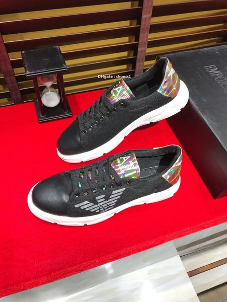 

2021-2020l limited edition leather men 's outdoor casual shoes large size fashion wild lace up sneakers low -comfortable breathabl, Black