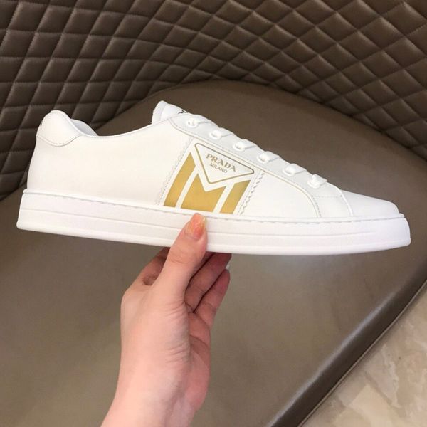 

fashion new avenue leather sneakers luxury men casual shoes designer men sneakers high-quality breathable men leather shoes fast delivery b6, Black