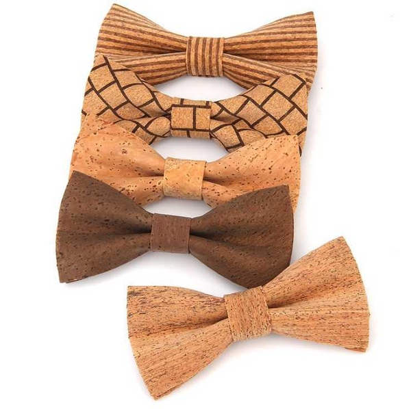 

new cork wood bow tie men's bow tie business wedding party wooden bowtie craft ties adjustable butterfly gentleman gift, Blue;purple