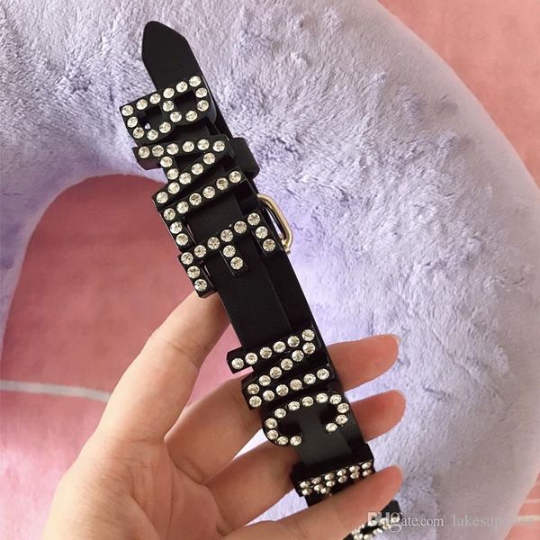 

hip hop кожа pu choker ожерелья женщины письмо ожерелье для подарка ювелирных изделий партии модных аксессуаров высокого качества, Golden;silver