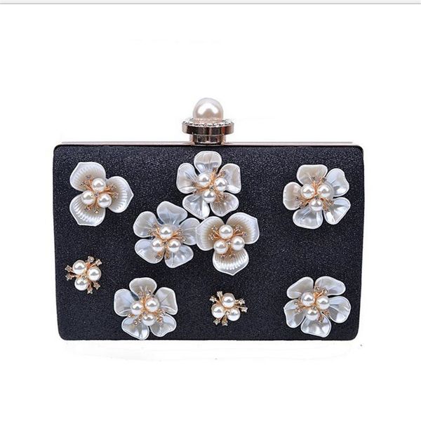 

aber 2020 diamond evening clutch flowers banqute party clutch wallets pearl evening clutch drop shipping