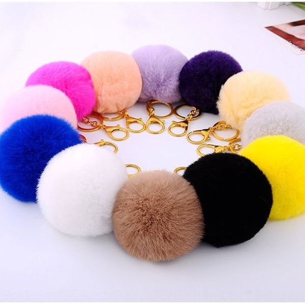 

grade rex ball rabbit ball pendant key case rex rabbit fur fur pendant gift 18 colors, Silver