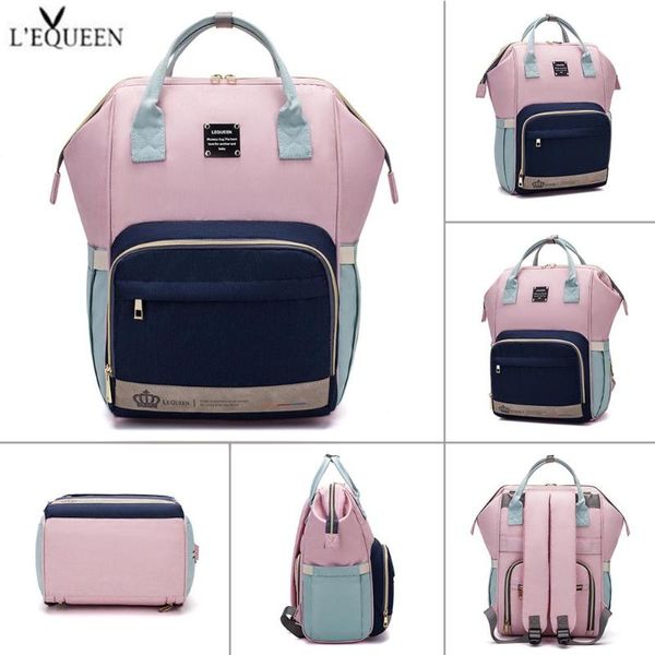 

diaper bags lequeen colorful mummy bag baby feeder mother fruit waterproof nursing storage organizer women travel backpack